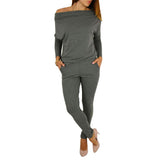 Autumn female body suit with long sleeves