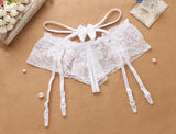 Bow Waist Design Lace  Garter Belt