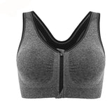 Zipper Bra Push Up Crop Top Seamless Sexy Brassiere