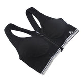 Zipper Bra Push Up Crop Top Seamless Sexy Brassiere