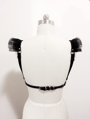Punk Gothic Lace Elastic Waist Belt Corset