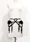 Punk Gothic Lace Elastic Waist Belt Corset