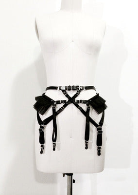 Punk Gothic Lace Elastic Waist Belt Corset