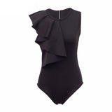 Long Sleeve Draped Body Suit