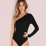 Basic One Shoulder Bodysuit