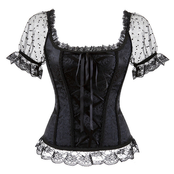 Bride Corsets Bustiers Lace up Halloween Vest