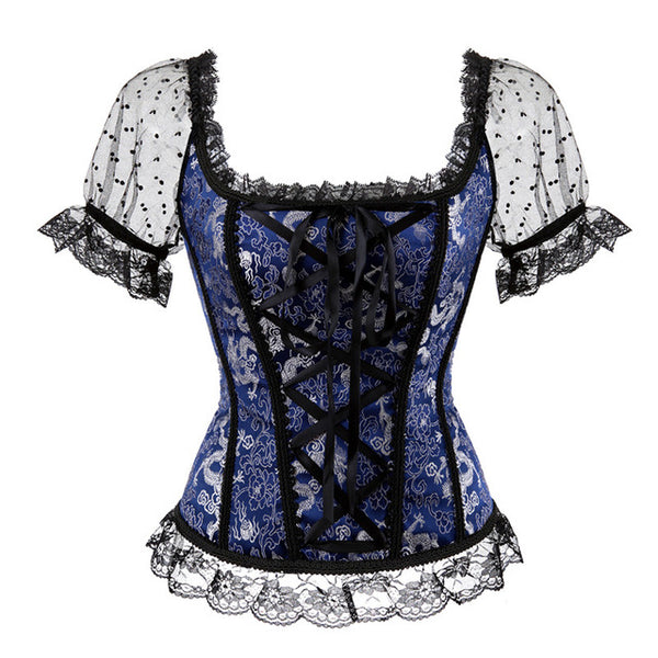 Bride Corsets Bustiers Lace up Halloween Vest