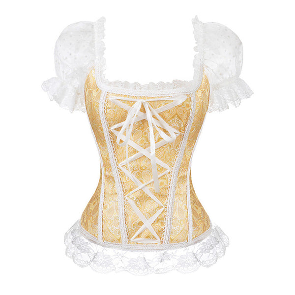 Bride Corsets Bustiers Lace up Halloween Vest