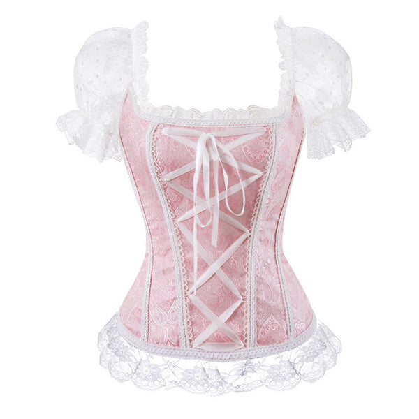 Bride Corsets Bustiers Lace up Halloween Vest