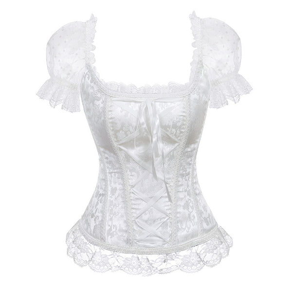 Bride Corsets Bustiers Lace up Halloween Vest