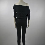 Autumn female body suit with long sleeves