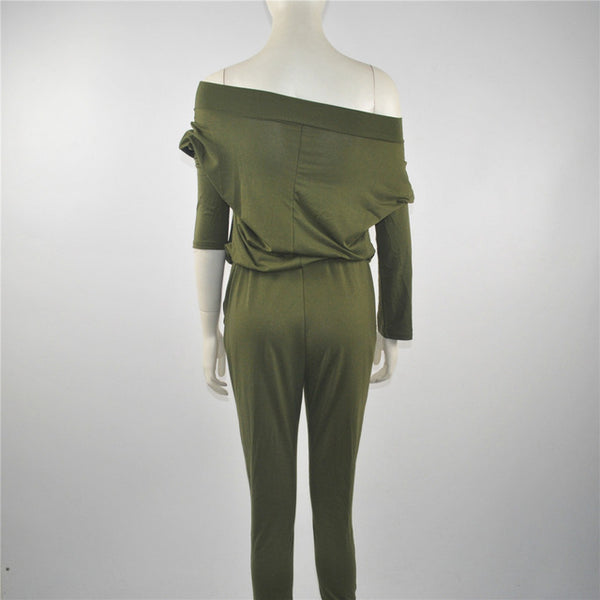 Autumn female body suit with long sleeves