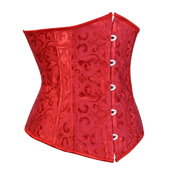 women's underbust corset bustiers floral gothic corset
