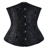 women's underbust corset bustiers floral gothic corset