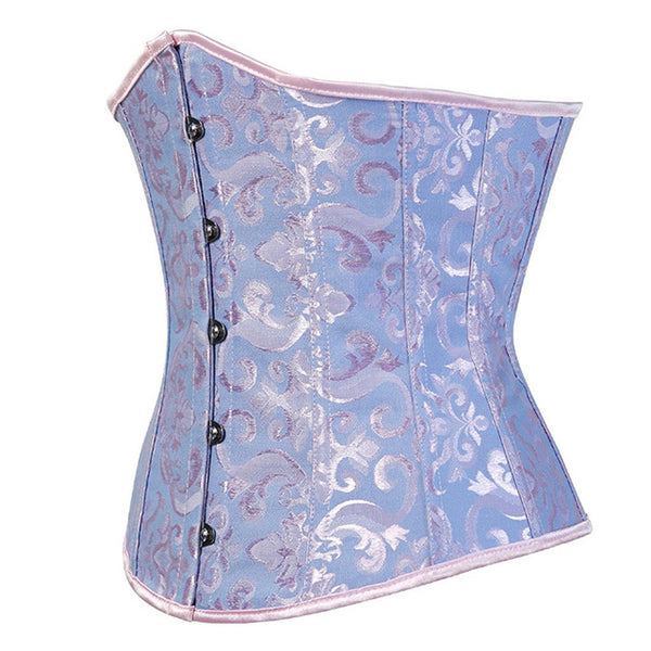 women's underbust corset bustiers floral gothic corset