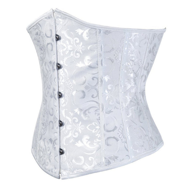 women's underbust corset bustiers floral gothic corset