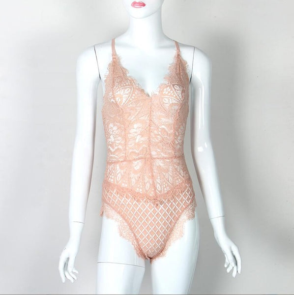 Lace Summer Cut Out Rompers Body Suit