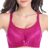 thin cup breathable mesh push up bra