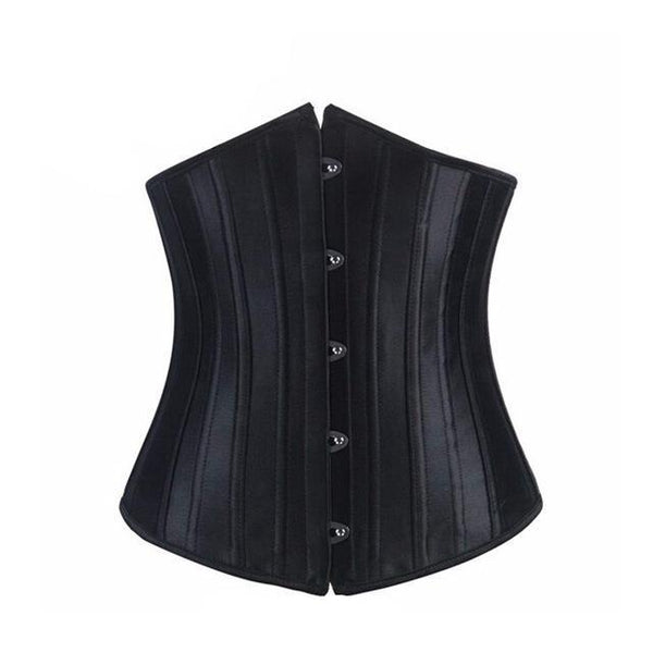 Women Underbust Steel Boned Satin Corsets and Bustiers