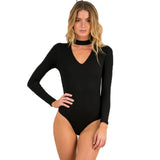 Autumn Winter Romper Womens V-Neck Body Suits Tops