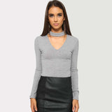 Autumn Winter Romper Womens V-Neck Body Suits Tops