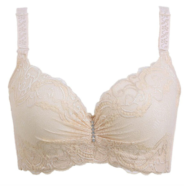 lace thin cup push up bra