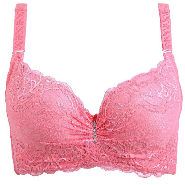 lace thin cup push up bra