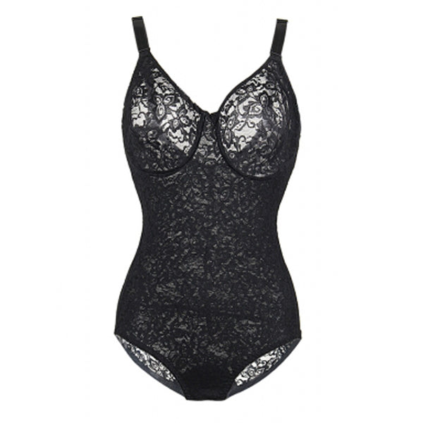 Lace Control Slip Bodysuit with Adjustable Strap